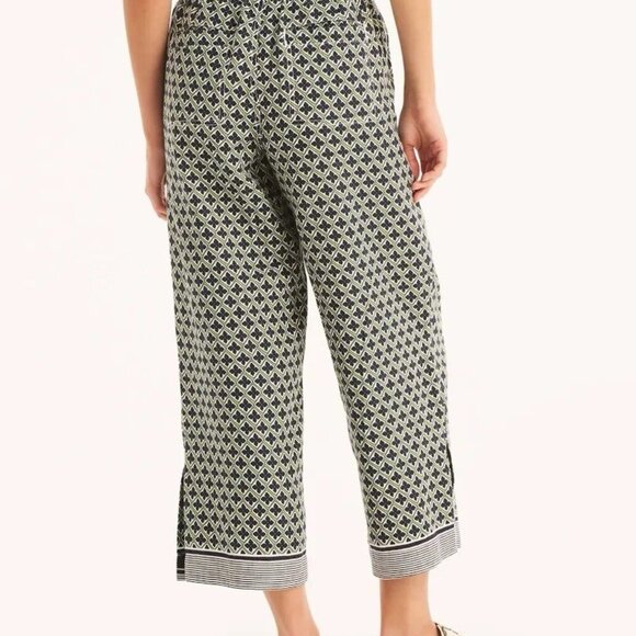 New Nautica Womens Size XL Blue Green Elastic Waist Straight Leg Pull On Pants - Picture 4 of 12